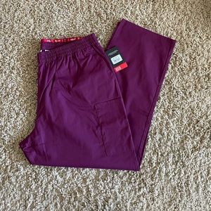 Wine Dickies Scrub Bottoms